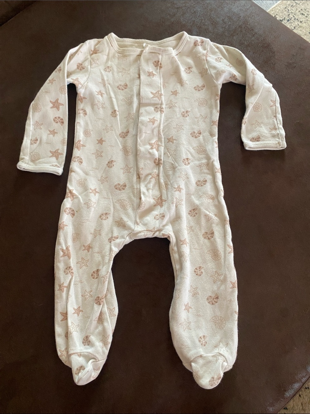 Magnetic Me Cream Starfish & Seashell Footed One-Piece
